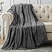 Utopia Bedding Fleece Blanket Throw Size Grey Luxury Bed Blanket Lightweight Fuzzy Soft Blanket Microfiber