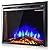 Comforting Warmth Contemporary Design, 36'' Electric Wall Mounted Fireplace 5 Flame Brightness Levels Insert Freestanding Stove Heater 750W & 1500W, Living, Bed Room