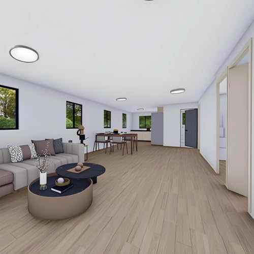 20ft/40ft Tiny Homes for Sale Prefabricated Modular Tiny House to Live in for Adults Expandable Folding Portable Cabin 3 Bedroom 2 Bathroom with Kitchen Living Room for Family Living - Image 4