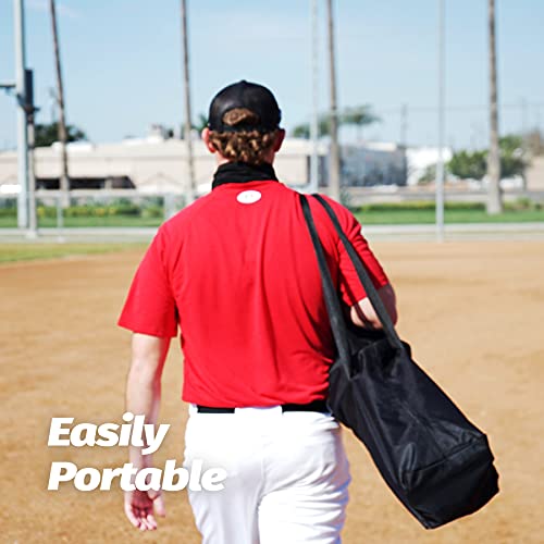 ZELUS 7x7ft Baseball Net, Baseball Softball Practice Net with Tee, Baseballs and Carry Bag for Batting Hitting and Pitching - Image 6