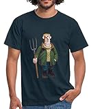 Das hochwertig verarbeitete, gerade geschnittene Herren-T-Shirt von Gildan mit rundem Halsausschnitt ist für Maschinenwäsche bei 30°C geeignet