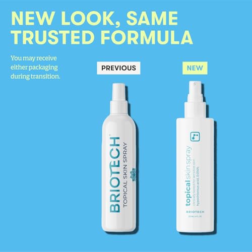 Image of BRIOTECH Topical Skin Spray, Pure HOCl, Tattoo & Piercing Aftercare, Sea Salt Cleansing Solution, TSA Approved Travel Size, Hypochlorous Acid Facial Mist, Skin Care Relief for Bumps Scars & Blemishes
