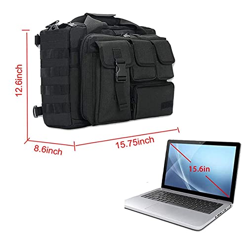 Tactical Briefcase, tactical computer bag 14.1" 15.6 In Men's Military Laptop Messenger Multifunction Briefcase for Men2
