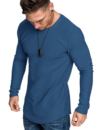 T-shirt moulant homme manches longues extensibles contre le froid et inconfort