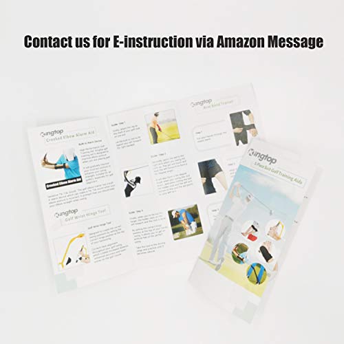 Kingtop Golf Swing Training Aids Combo- Arm Band, Elbow Correction, Wrist Hinge Trainer, Wrist Brace Band, Leg Rod Corrector, Improve Your Golf Game To The Next Level #TOP6