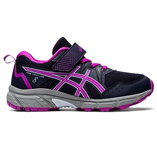 Asics Kid's Pre Venture 8 Pre-School Running Shoes, 3, Midnight/Orchid #TOP3