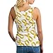 Gold Ribbon Cancer Awareness Funny Women's Sports Tank Tops Workout Athletic Running Sleeveless Shirts 2XL