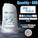 ICE N COLD Ice Bags with Drawstring Closure | 10lb, 400ct/cs | 41 mic Thickness | Portable Storage and Freezer Keeper