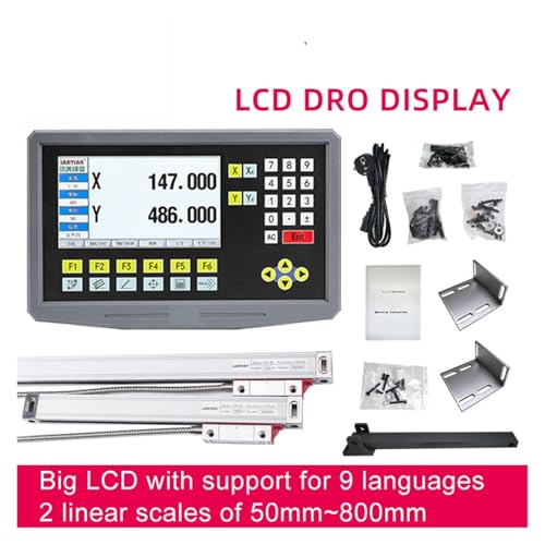 Kit de encoder lineal y pantalla digital LCD 2 ejes miniatura 2