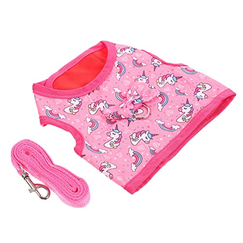 Popetpop 1 Set Rabbit Clothes Small Dog Leash Puppy Kit Hamster Leash Guinea Pig Harness Bunny Halter Chicken Harness Leash Adjustable Rabbit Leash Rabbit Traction Leash Portable Pets Leash #TOP30