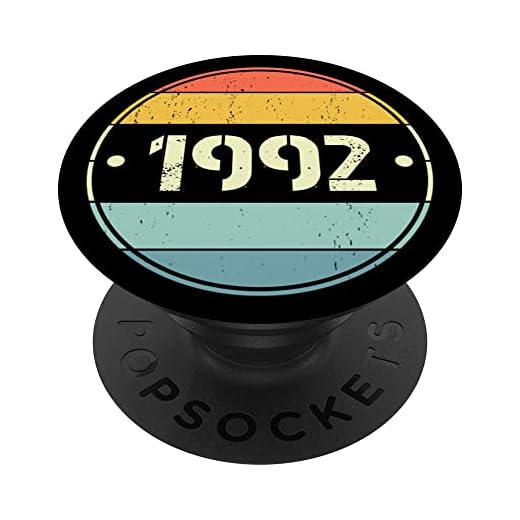 1992 edición limitada 1992 cumpleaños Popsocket para hombres y mujeres PopSockets PopGrip Intercambiable