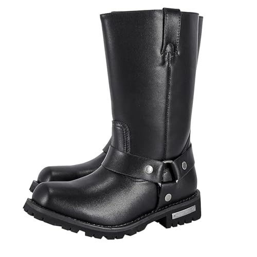 GARGOYLE BELLS �����Y �n�[�l�X �X�g���b�v �I�[�g�o�C ���U�[�u�[�c �u���b�N �h�� �o�C�J�[�u�[�c �j���p ���[�q�[�� ���C�f�B���O�u�[�c, �t�@�X�i�[�Ȃ�, 10.5