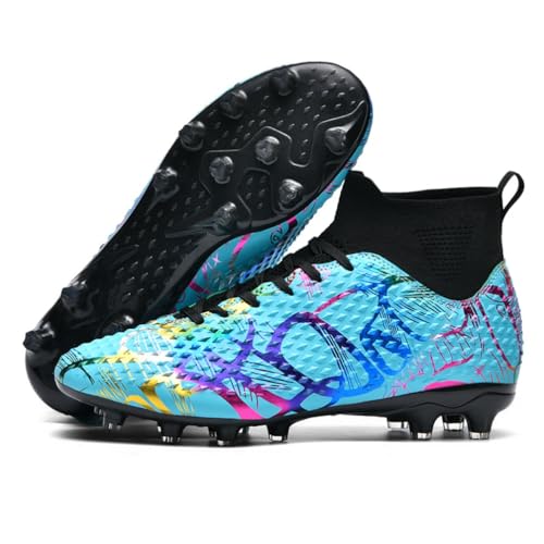 IFIKK Voetbalschoenen voor heren, meerkleurig, antislipzool, 42 EU