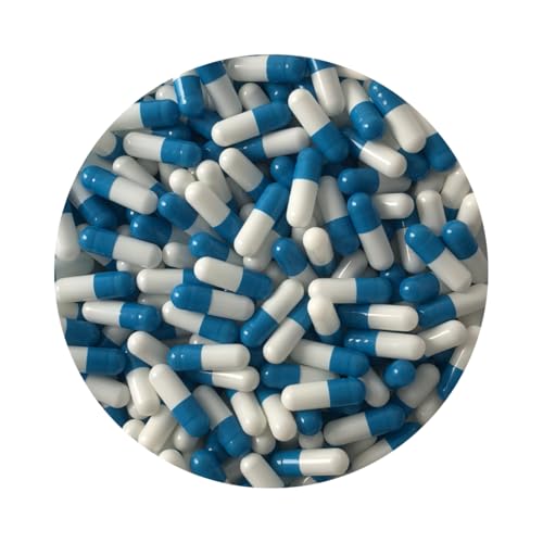 Dr T & TTM 10000 tamaño 00 Size00 azul blanco GELATINA cápsulas de gelatina UE producto