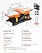 VEVOR Benchtop Jointer, 6 in, 2 HP 12000 RPM Bench Top Wood Jointer, with Straight Cutterhead, 2 HSS Blades, 6 x 23 in Cast Aluminum Table, Up to 1/8 in Depth, Adjustable Fence, for Woodworking DIY