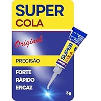 Super Cola Instantânea, Fórmula Nova, 3g, Secagem Rápida e Ultra Forte, para Plástico, Metal, Borracha, Cerâmica e Madeira