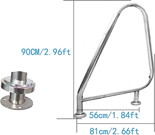 2 piezas de pasamanos para piscina de acero inoxidable 304 miniatura 5