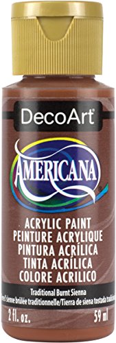Image of DecoArt Americana Acrylic Paint, 2-Ounce, Traditional Burnt Sienna