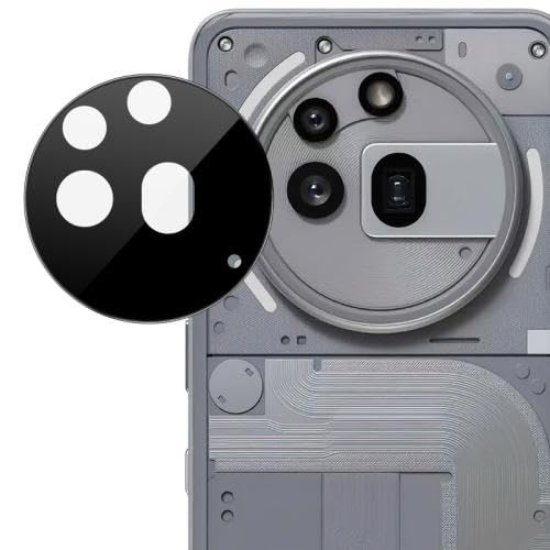 Image of ZARALA Glass Camera Lens Protector For Nothing Phone (3a) Pro 5G [9H Hardness] [6D Lens Protector ] [Easy Installation] Black