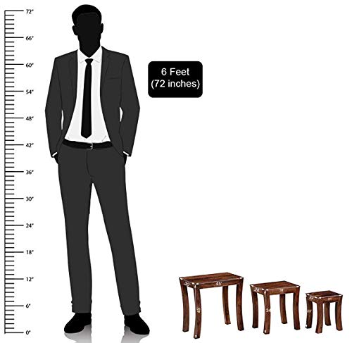 Modway Contemporary Nesting Table (Wood,Brown)