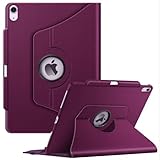 Fintie Rotating Case for iPad Air 13-inch (M3) 2025, (M2) 2024-360 Degree Swiveling Protective Stand Cover with Pencil Holder, Auto Wake/Sleep, Purple