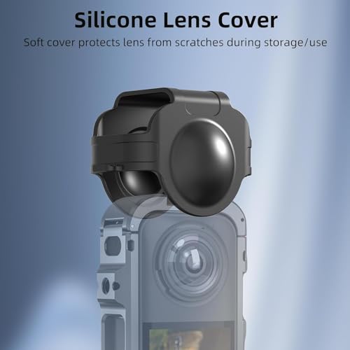 Image of Metal Protective Case for Insta 360 X5 Action Camera with Silicone Lens Cap, Cold Shoe Mount, 3x1 /4 inch Threads & 2-Claw GoPro Mount Adapter - Insta 360 Action Camera Accessories (Cage + Cap)