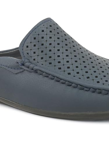 Image of SIR CORBETT Leather Back Open Mule Loafers Shoes for Men (Size 6 to 13)