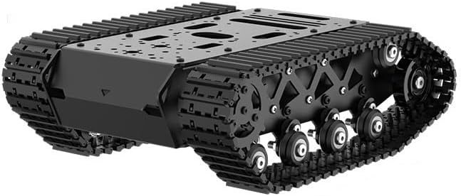 Shock Absorption Robot Tank Chassis Tracked vehicle chassis Full metal suspension strong shock absorption tank ro&bot encoder motor car chassis(D500 developer kit)