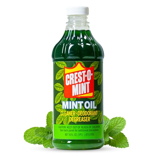 Crest-O-Mint Oil Multipurpose Cleaner & Degreaser Simple All-Purpose Household Cleaner & Deodorizer Natural Wintergreen Mint Scent Made in USA (1 16 fl oz)