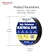 Black Electrical Tape,UL/CSA Listed, 6 Rolls, Eco-Friendly, High Viscosity & Ductility, Flame Retardant, 3/4in x 66ft x 7mil, 14°F to 176°F, 600v, for Home, Industry, Auto Repair, DIY
