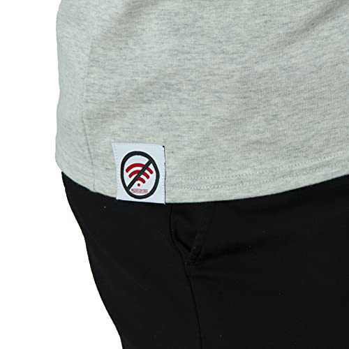 Men's EMF Shielding T-Shirt, Radiation Protection to 99.99%, Cotton and SilverFiber Fabric Short Sleeve 6