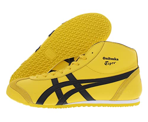 Onitsuka Tiger Mexico Mid Runner Unisex Shoes Size 10.5, Color: Tai-Chi Yellow/Black