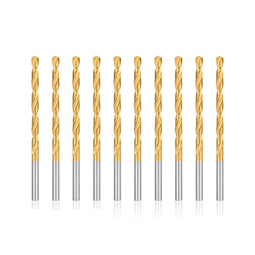 DUPHA 10pcs M35 HSS Bits de Forage en Cobalt, Bits de Forage de Torsion de 0,5 à 4,0 mm HSS Fercer Le Coupe-Trou de métal for Les perceuses en métal en Acier Inoxydable (Color : 10pcs 2.0mm Barreled) Cover