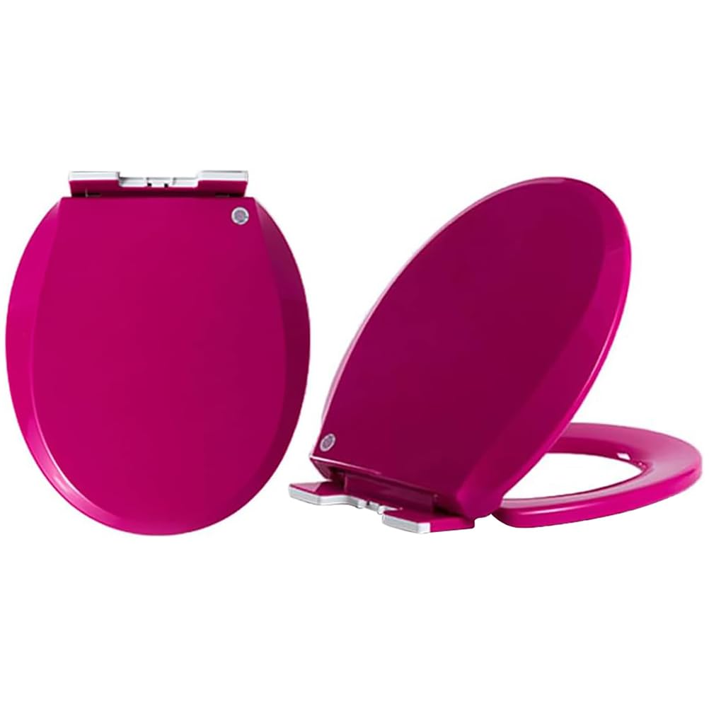 Ldhsjh Rose Red Soft Close Close Close, Hinges, Hinges, Quiet Toilet Lid Adjustment Color Modifiable, Lightweight, Durable, Portable, User-Friendly, Compact, Adjustable