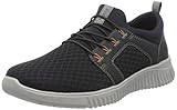 extraleichte Laufsohle Rieker Herren B7589 Slipper, blau, 45 EU