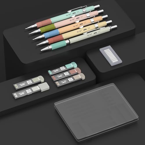 Image of Mr. Pen- Art Mechanical Pencil Set, 5 Metal Mechanical Pencils (0.3, 0.5