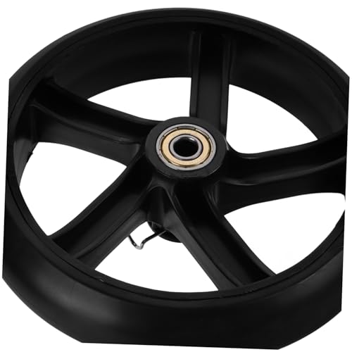 Roues de rechange robustes en polyuréthane noir pour caddie et trolley - 5