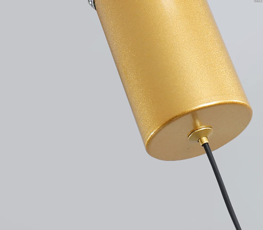 Lampe Suspendue LED Moderne - 5W, 3000K, Or - Pour Chambre, Salon, Cuisine Ou Couloir - Design Minimaliste 6x11 Cm