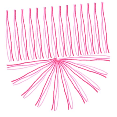SEWOART Palo Giratorio De Colores Mixtos. Juguete De Tallo De Chenilla Tallos Artesanales De Chenilla Hilo De Chenilla Tallos De Chenilla Borrosos Alambres De Limpiapipas Tubo Rosa Felpa