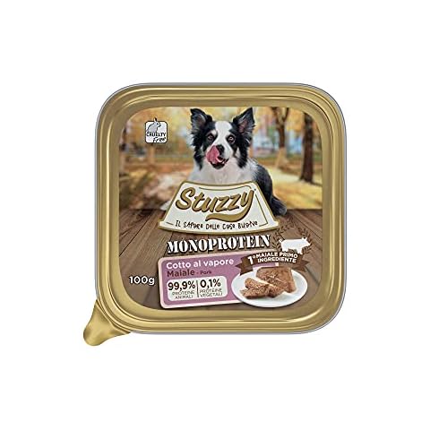 Stuzzy, Monoprotein Grain & Gluten Free, Comida Húmeda para Perros Adultos Sabor Cerdo Cover