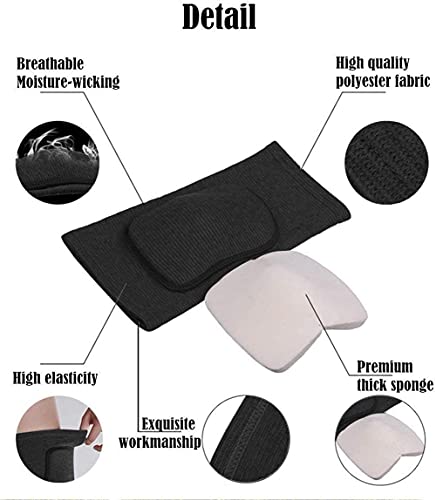Image of serveuttam Knee Pad for Men Women - Dancing Knee Pads Easy to Wear | Heavy front Padding to Protect from Injuries | Knee pad for Dance Yoga Riding Cycling Skating (Black, L)