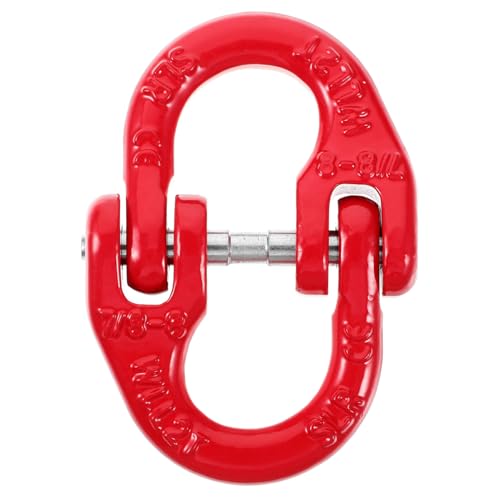 HOMOCONO 2t Load Lifting Chain Double Ring Buckle Connector for Crane Winch Assembly Disassembly Tool Sturdy