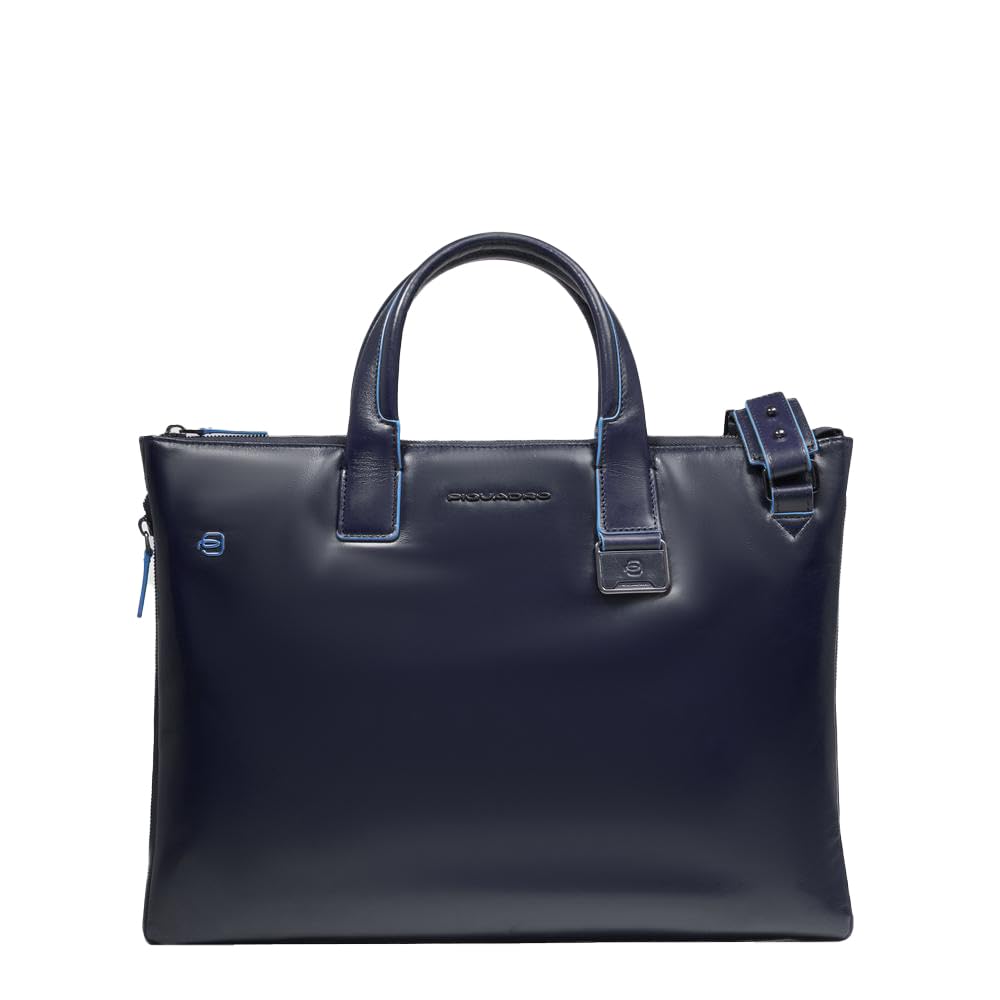Piquadro Square Cartella, 42 cm, Blu Notte