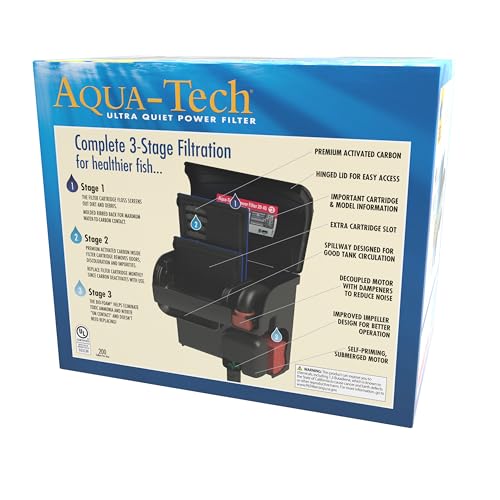 Image of Aqua-Tech Ultra Quiet Power Filter, For Aquariums 20-40 Gallons