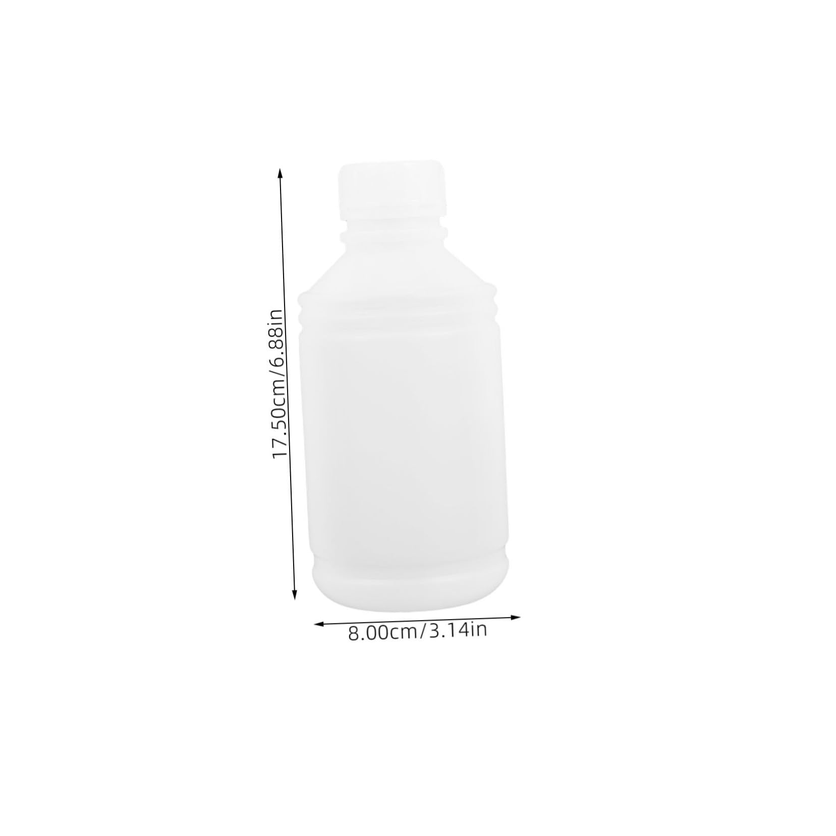 Ciieeo 4pc Small Mouthed Lab Bottle 500ml Plastic Sample Bottles Leak Proof Liquid Storage Containers for Ink Solvent