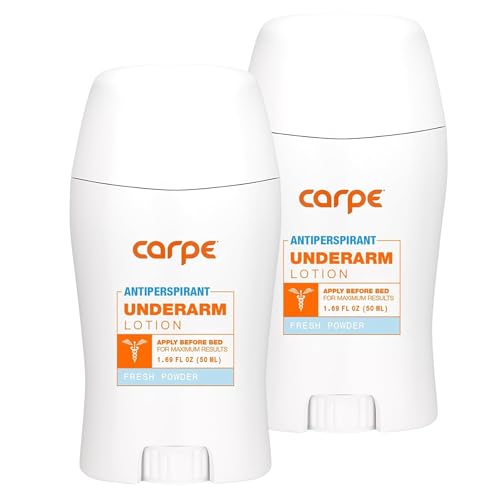 Carpe Underarm Antiperspirant and Deodorant, Clinical strength with Fresh Powder scent, Combat excessive sweating Stay fresh and dry, Great for hyperhidrosis (Pack of 2) - 4