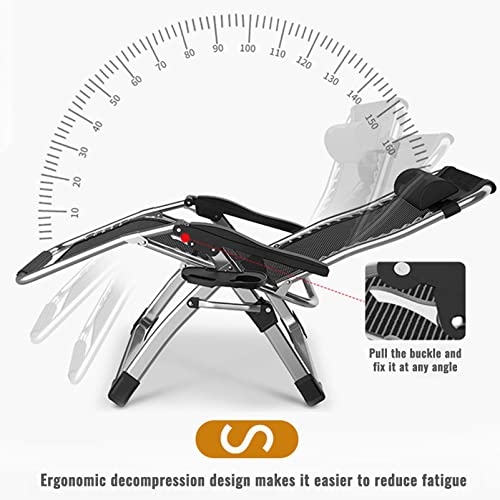 Chaise longue confortable et stable avec assise extra large de 72 cm pliable