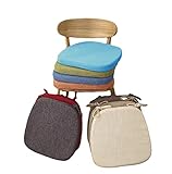 Zoomlie Cojín de asiento para silla de comedor 40 x 38 x 33 pulgadas, cojín de esponja de alta densidad para sofá 43 x 42 x 33 pulgadas, silla de oficina en forma de herradura Fushion