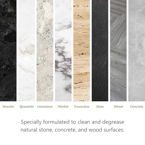 MORE Alkaline Heavy Duty Cleaner & Degreaser for Cleaning, Oil Removing and Restoring Natural Stone, Tile, Grout, Concrete, Kitchen Appliances, Stovetops and Grills - Quart - 32 oz