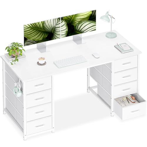 Casaottima 48 Inches Computer Desk with 8 Fabric...